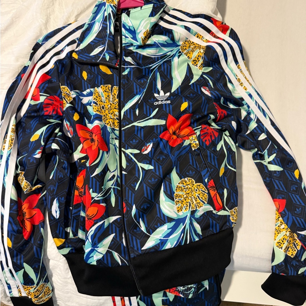 Adidas Multicolor Floral Jacket